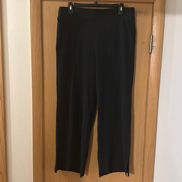 NYDJ Pants - NYDJ Women’s Gauze Wide Leg Pull On Ankle Pants New Black Size 10